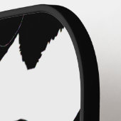 Giant Panda Eats Bamboo Name Black Pickleball Paddle (Links Detail)