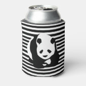 Giant Panda en Stripes Blikjeskoeler (Blikje Achterkant)