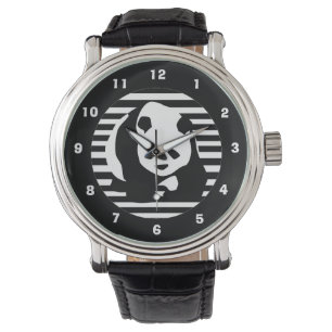 Giant Panda en Stripes Horloge