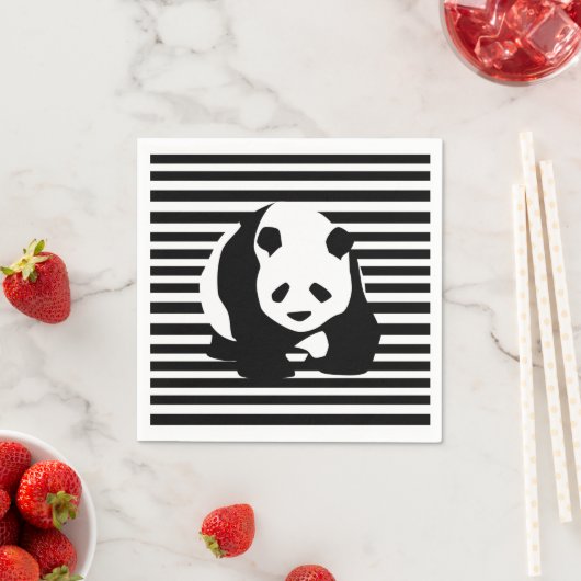 Giant Panda en Stripes Servet (Insitu)