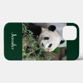 Giant Panda Green Background Cute, Name Case-Mate iPhone Case (Achterkant (horizontaal))