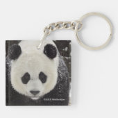 Giant Panda in Snow Sleutelhanger (Achterkant)