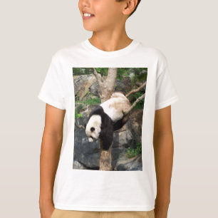 Giant Panda klimt naar beneden T-shirt