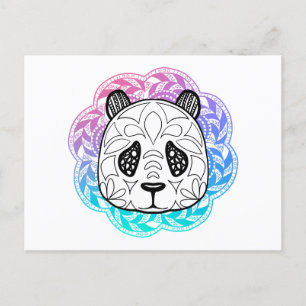 Giant Panda Mandala Briefkaart