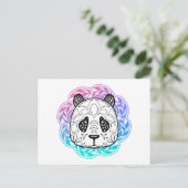 Giant Panda Mandala Briefkaart (Staand voorkant)