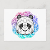 Giant Panda Mandala Briefkaart (Voorkant)