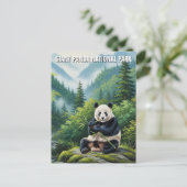Giant Panda Nationaal Park China Reizen Briefkaart (Staand voorkant)