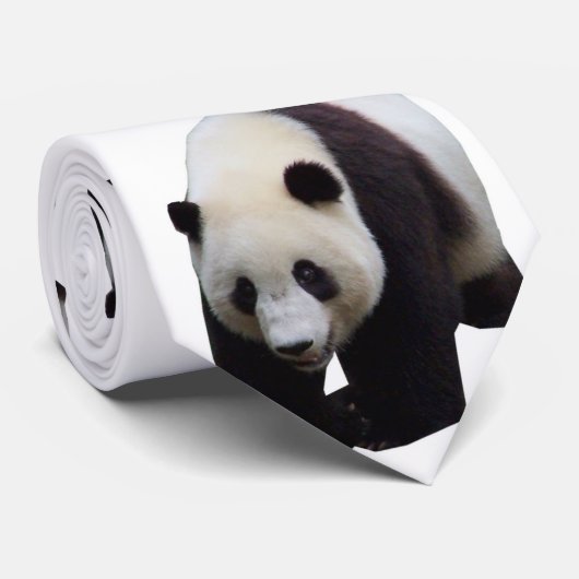 Giant Panda Stacked Panda's Stropdas (Opgerold)