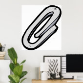 Giant Paperclip Poster (Thuiskantoor)