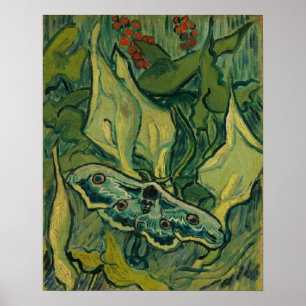 Giant Peacock Moth Vincent van Gogh 1889 Small Poster