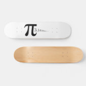 Giant "Pi"-symbool & 3.14... Skateboard (Horizontaal)
