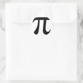Giant "Pi"-symbool Ronde Sticker (Tas)