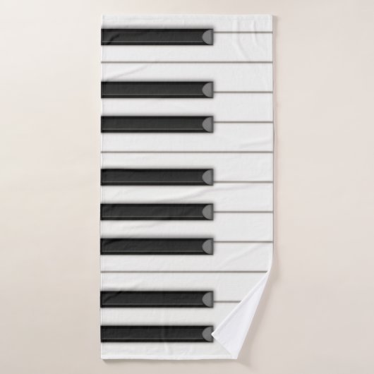Giant Piano Keys Muziek Badhanddoek (Badhanddoek)