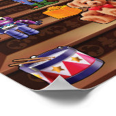 Giant poster, kerstmis kerstmis in Santa's Poster (Hoek)