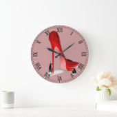 Giant Red Stiletto Cartoon - Pole Danser Stripper Grote Klok (Huis)