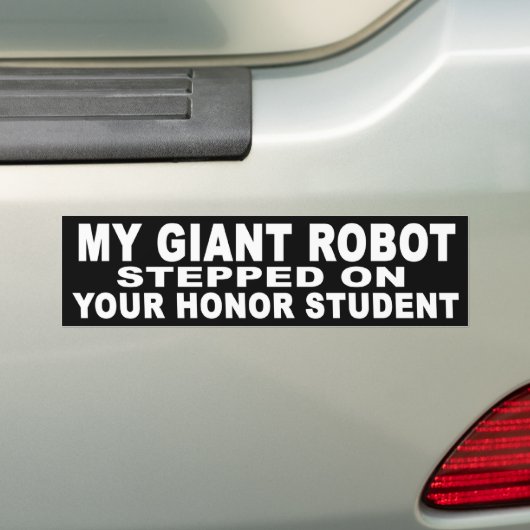 Giant Robot Bumpersticker (Op auto)