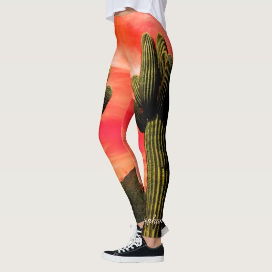 Giant Saguaro Cactus, Leggings voor gepersonalisee (Links)