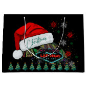 Giant Santa Hat Las Vegas Kerst Gift Bag Groot Cadeauzakje (Voorkant)