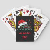 Giant Santa Hat Las Vegas Kerst Speelkaarten (Achterkant)