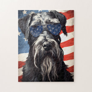 Giant Schnauzer 4 juli Onafhankelijkheidsdag Legpuzzel