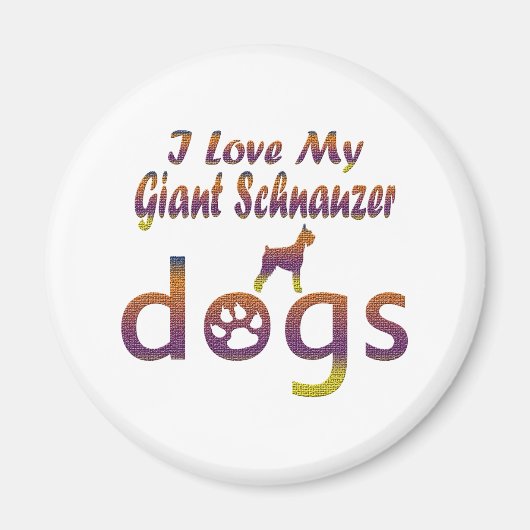 Giant Schnauzer design Magneet (Voorkant)