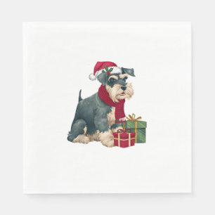 Giant Schnauzer Dog Christmas Outfits Santa Hat Do Servet