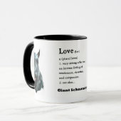 Giant Schnauzer Gifts Mok (Voorkant links)