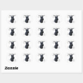 Giant Schnauzer History Design Ronde Sticker (Vel)
