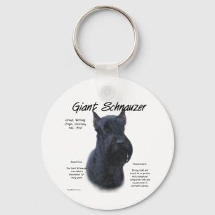 Giant Schnauzer History Design Sleutelhanger