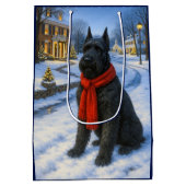 Giant Schnauzer Holiday  Medium Cadeauzakje (Achterkant)