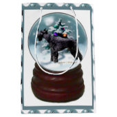 Giant Schnauzer Kerstmis Medium Cadeauzakje (Voorkant)