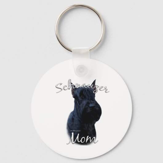 Giant Schnauzer Moeder 2 Sleutelhanger (Voorkant)