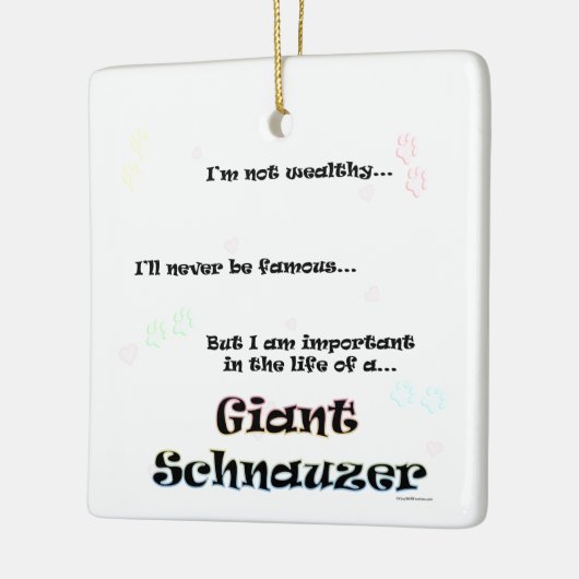 Giant Schnauzer-Ornament Keramisch Ornament (Links)