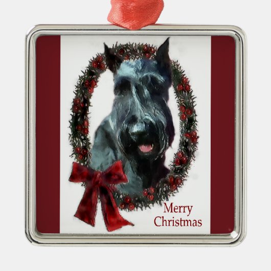 Giant Schnauzer Ornement de Noël (Devant)