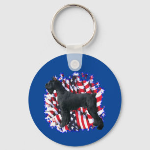 Giant Schnauzer Patriot Sleutelhanger