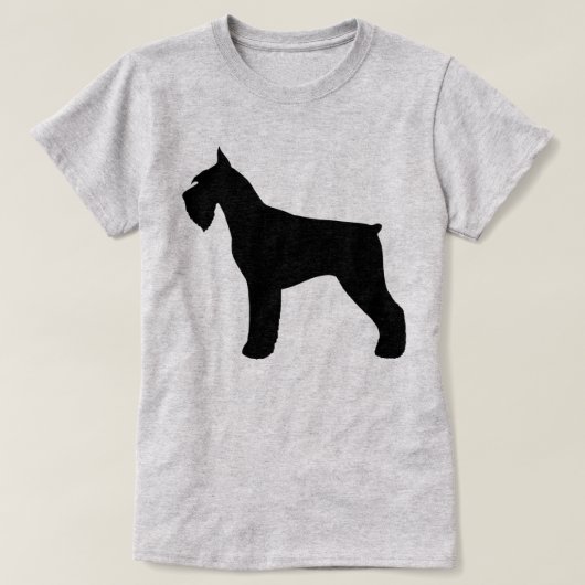 Giant Schnauzer Silhouette T-shirt (Design voorkant)