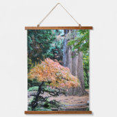 Giant Sequoia en Japanse Maple Botanical Hangend Wandkleed (Voorkant)