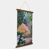 Giant Sequoia en Japanse Maple Botanical Hangend Wandkleed (Gebogen)