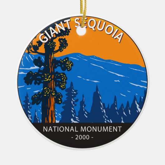 Giant Sequoia National Monument California Keramisch Ornament (Voorkant)