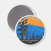 Giant Sequoia National Monument California Magneet (Voorkant / Achterkant)