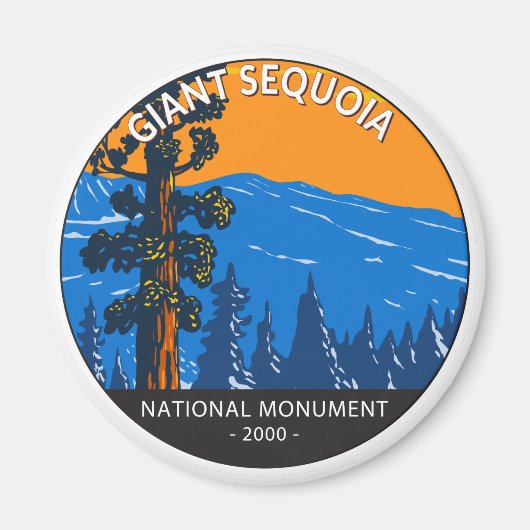 Giant Sequoia National Monument California Magneet (Voorkant)