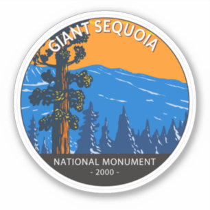 Giant Sequoia National Monument California  Sticker