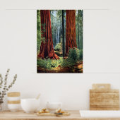 Giant Sequoia Trunks Poster (Keuken)