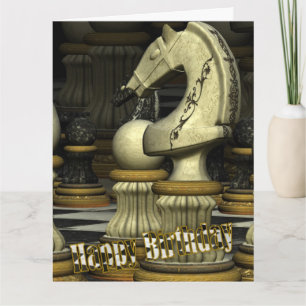 Giant Sized Chess Birthday Card Kaart