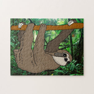 Giant Sloth Oerwoud Design Jigpuzzle Legpuzzel