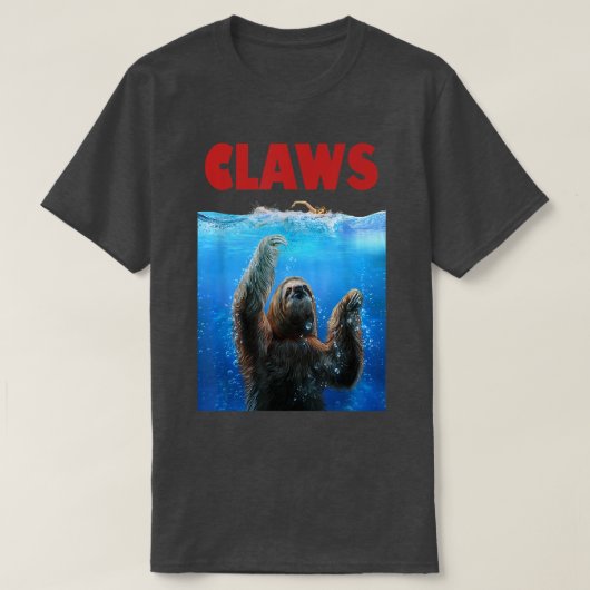 Giant Sloth Terroriszing Swimmer, Let op de wetten T-shirt (Design voorkant)