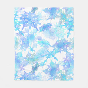 Giant Snowflakes, papier voor middelgrote cadeauta Fleece Deken