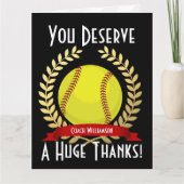 Giant Softball Coach Bedankt Black (Voorkant)