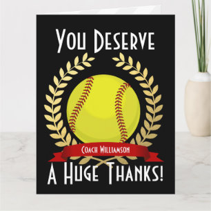 Giant Softball Coach Bedankt Black