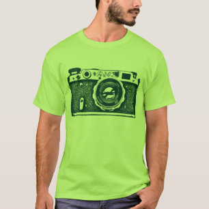 Giant Sovjet-Russische camera - Donkergroen T-shirt